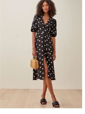 Reformation | Dresses | Lovella Linen Dress Reformation Size Madison Check  | Poshmark